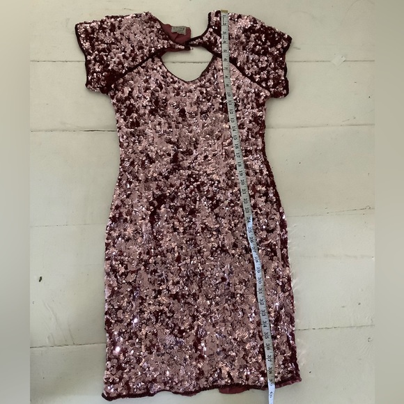 stenay silk fully pink sequin encrusted dress - Picture 9 of 9